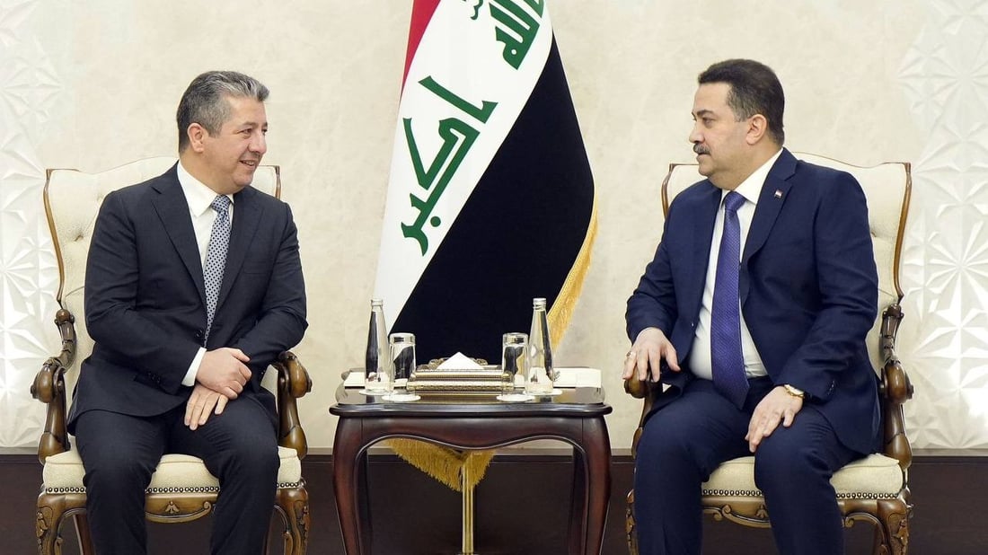 بارزاني يشكر السوداني بعد التوصل إلى اتفاق بشأن رواتب موظفي كردستان