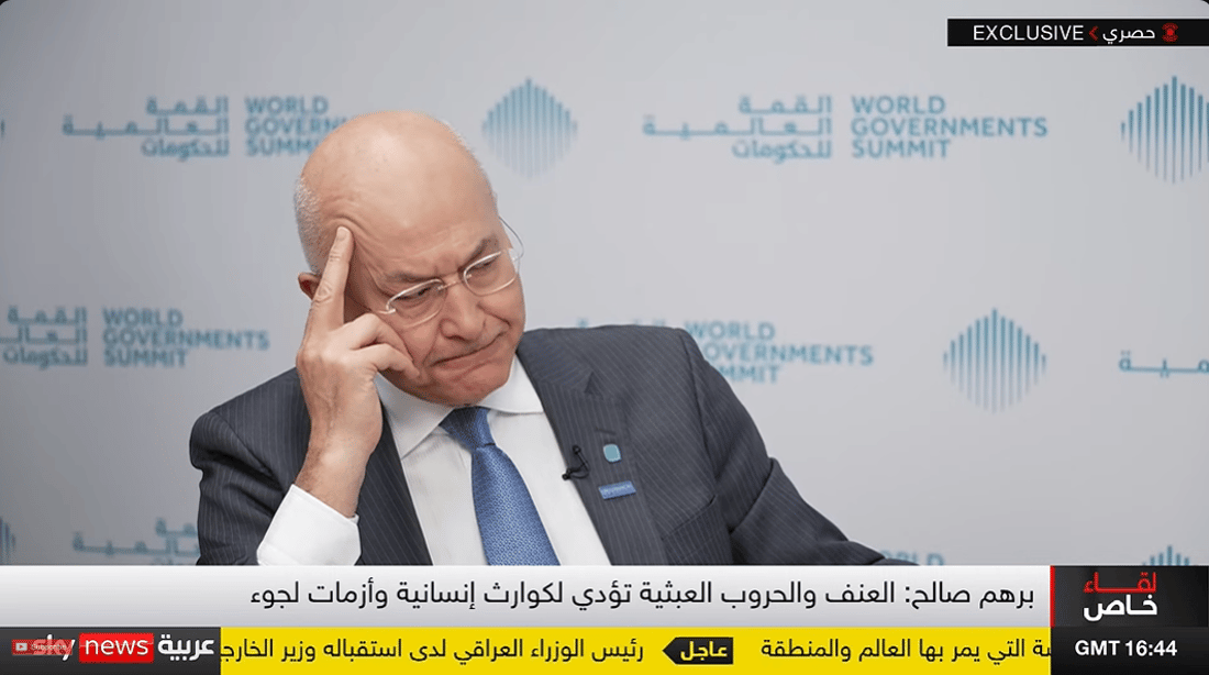 برهم صالح وأول إطلالة.. “كنت لاجئاً فصرت مسؤول 100 مليون لاجئ حول العالم”