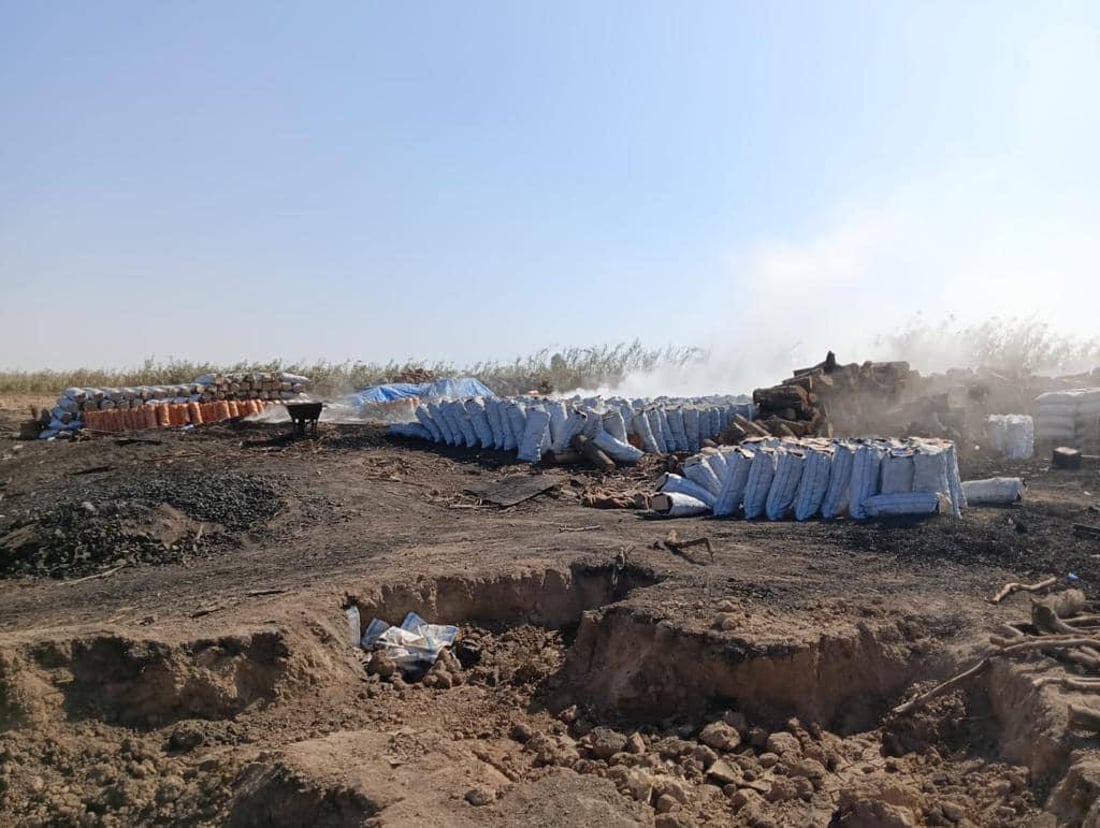 الشوي على خشب حمضيات ديالى ليس كغيره.. الفحامة في أفضل حال والمنتوج إلى البصرة