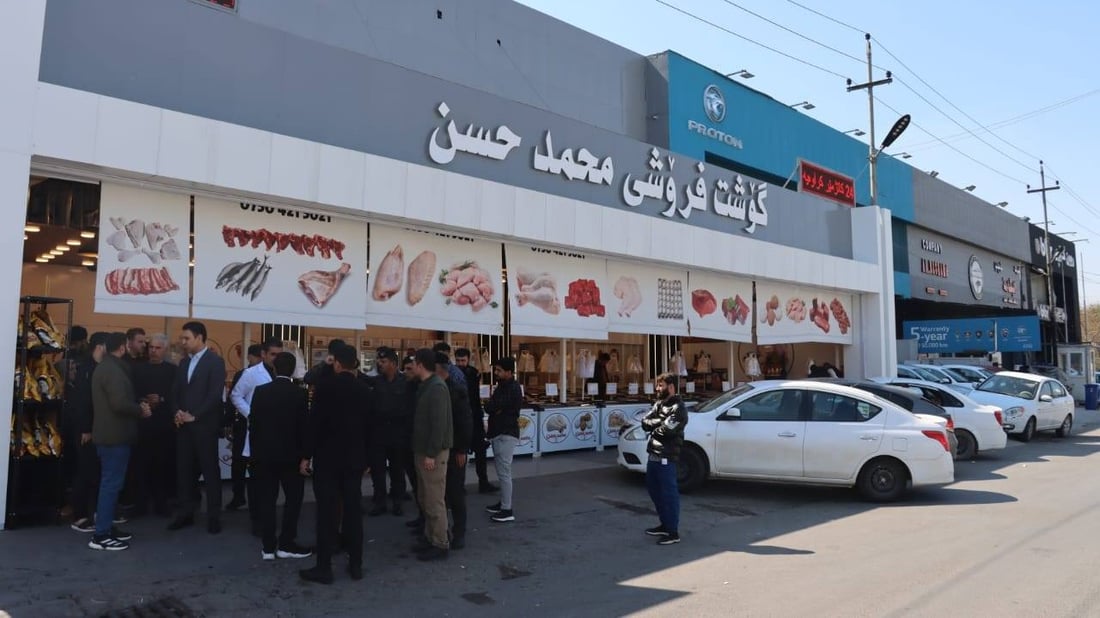 گۆشتفرۆشی محەمەد حەسەن لە هەولێر داخرا؛ قایمقام خۆی لەگەڵ لیژنەکان بوو