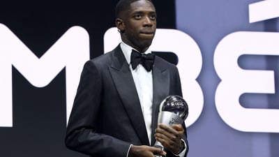 عوسمان دێمبێلی بە باشترین یاریزانی جیهان بۆ 2025 دەستنیشان كرا