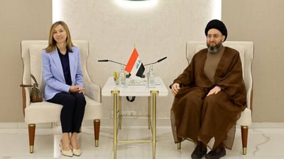الحكيم لسفيرة إسبانيا: نحذر من اتساع الحرب وتأثيرها على الأمن العالمي