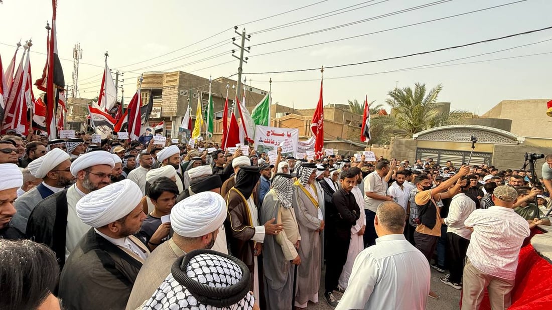 “العيداني لا يسمع شمال البصرة”.. حراك المدينة يجدد الاحتجاج ويهدد بالتصعيد (صور)