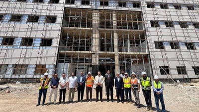 50%ـى کارەکانى نەخۆشخانەى 181 قەرەوێڵەیى خورماتوو تەواو بووە