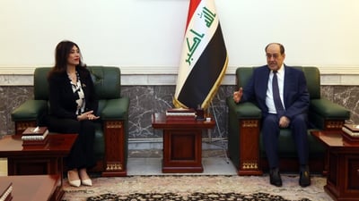 المالكي لسفيرة فلسطين: موقفنا ثابت بإقامة دولة عاصمتها القدس