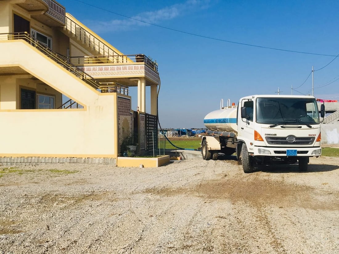 150 ماڵ لە شارەزوور؛ تائێستا بە تانکەر ئاویان پێدەگات