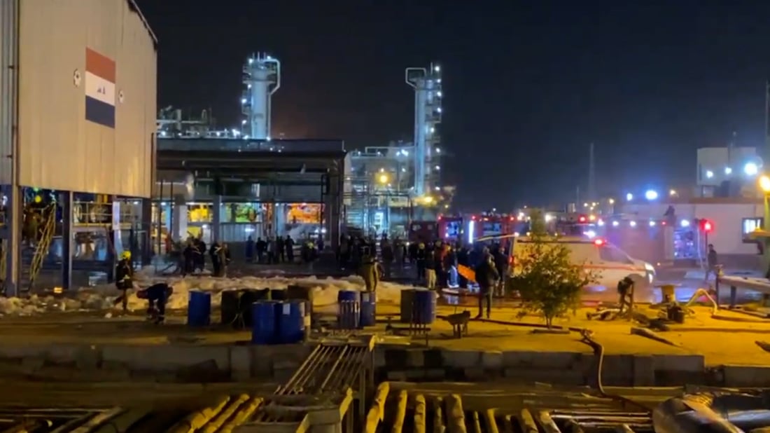 وفاة عامل وإصابة 13 آخرين في حريق مصفى بيجي