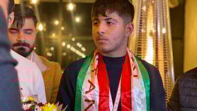 مەتین بە مەدالیای زێڕ گەڕایەوە رواندز و شانازی بۆ كوردستان و عێراق نووسییەوە