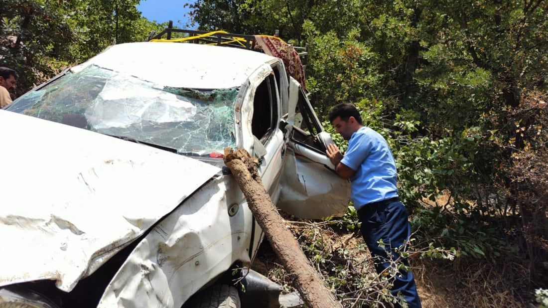 پیکابێک لە لۆفەکانی گوندی رۆست وەرگەڕا کەسێک گیانی لەدەستدا