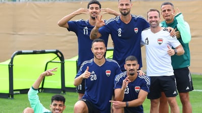 صور من معسكر المنتخب: أجواء حماسية بحضور درجال استعداداً لمواجهة الأردن