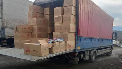 Over a ton of potato chips returned to Iran from Kele border