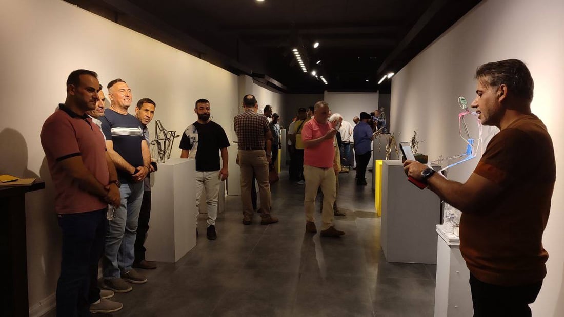 Photos: Bronze Gallery hosts wire sculpture exhibition in Baghdad