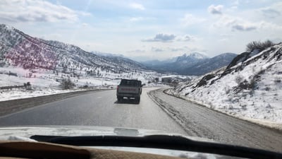 چەند رێنماییەک بۆ شۆفێری کردن لە کاتی بەفرباریندا