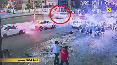 بە ڤیدیۆ: چرکەساتی رووداوە هاتوچۆکەی سلێمانی