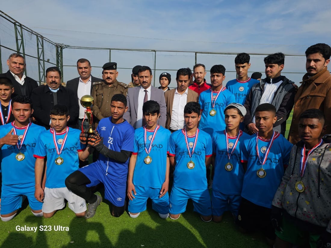 فريق المتوسطة أقوى من الإعدادية في ربيعة.. فاز بالبطولة وقائد الشرطة حضر النهائي