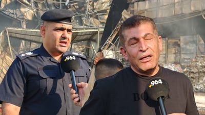 هۆکاری ئاگری مارکێتەکەی هەولێر نەزاندراوە “دوو برینداریش هەیە”