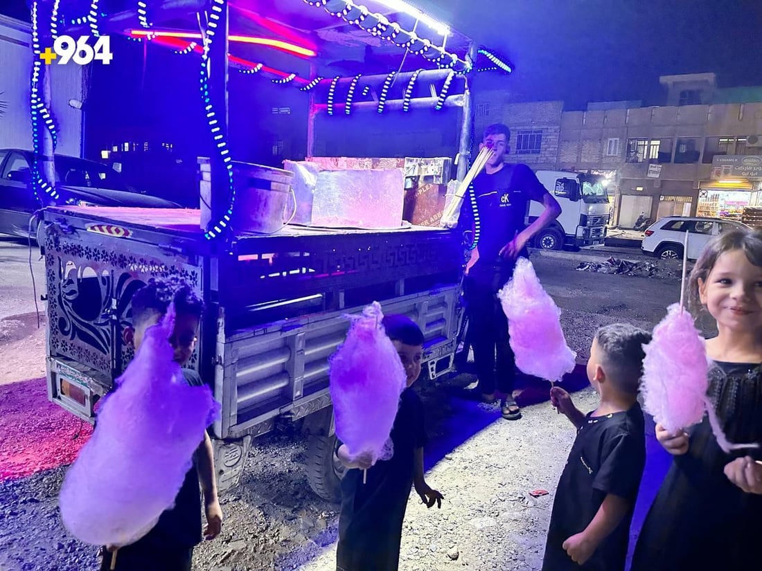 تباع حارّة ليلاً.. أطفال مدينة الصدر يفضّلون “شعر البنات” من عربة مصطفى