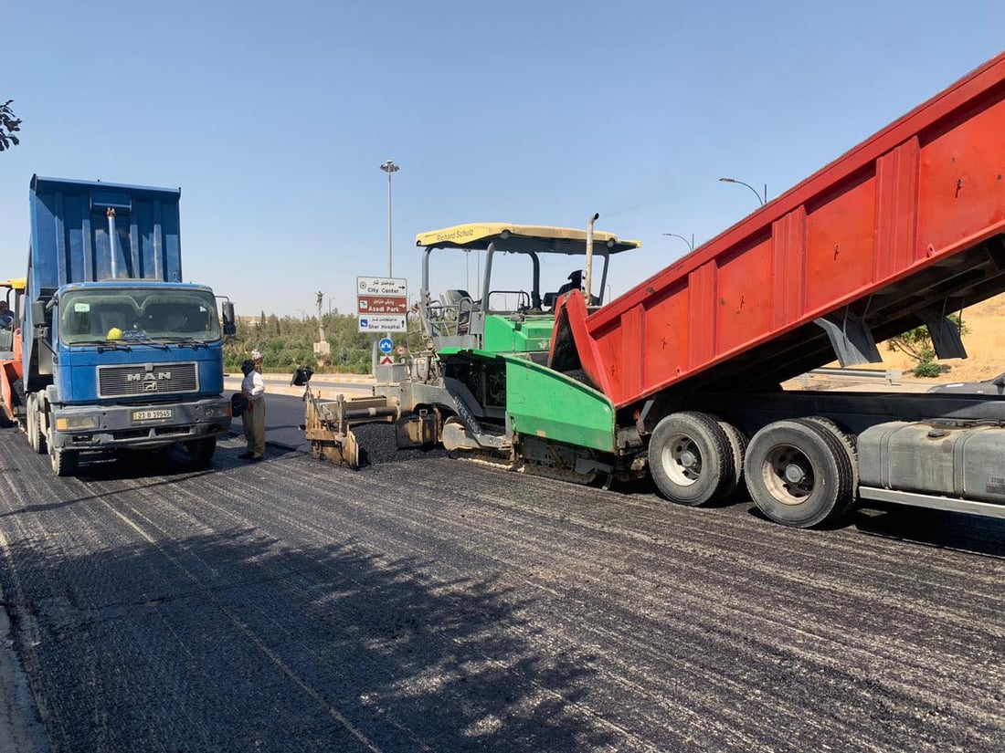 بەم هەینییە قیرتاوکردنی بەشێکی شەقامی مەلیک مەحمود دەستی پێکرد 