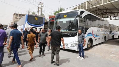 بعد انتهاء “ركضة طويريج”.. النقل بدأت التفويج العكسي لزوّار كربلاء