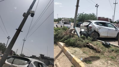 ئۆتۆمبێلێک خۆی بە عامودێکدا کێشا و چوار کەس بریندار بوون 