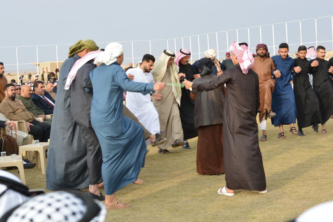 القائم: خيالة الانبار يرقصون الجوبي في مهرجان الخيل والشعر (فيديو)