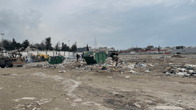 خۆڵ و خاشاک تەنگی بە گۆڕستانی سەیوان هەڵچنیوە