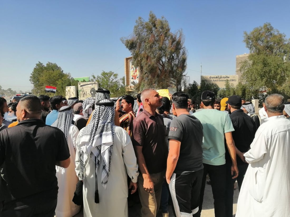 “الجفجافة” لم تزرع منذ موسمين.. تظاهرة لإنعاش نهر الإسكندرية في بابل (صور)