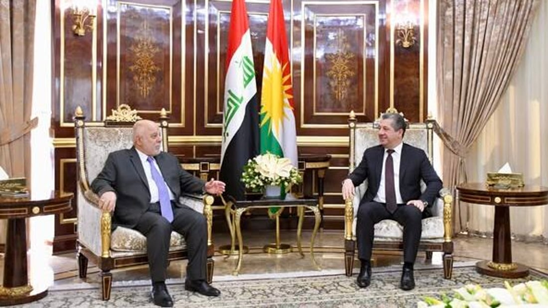 PM Barzani, Al-Abadi discuss elections and federal relations