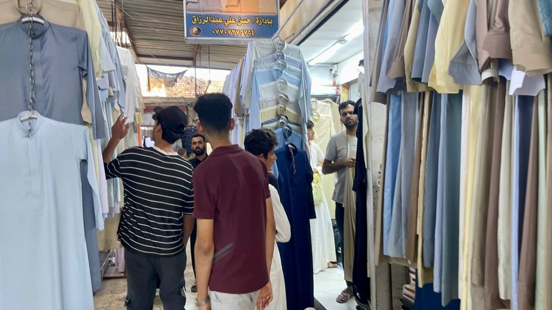 مدن شمال البصرة حتى الجبايش تعتمد على دشاديش القيصرية في المْدينة (صور)