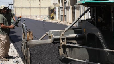 ضمن قاطع بوب الشام والثعالبة.. الجهد الخدمي يشرع بإكساء منطقة السريدات