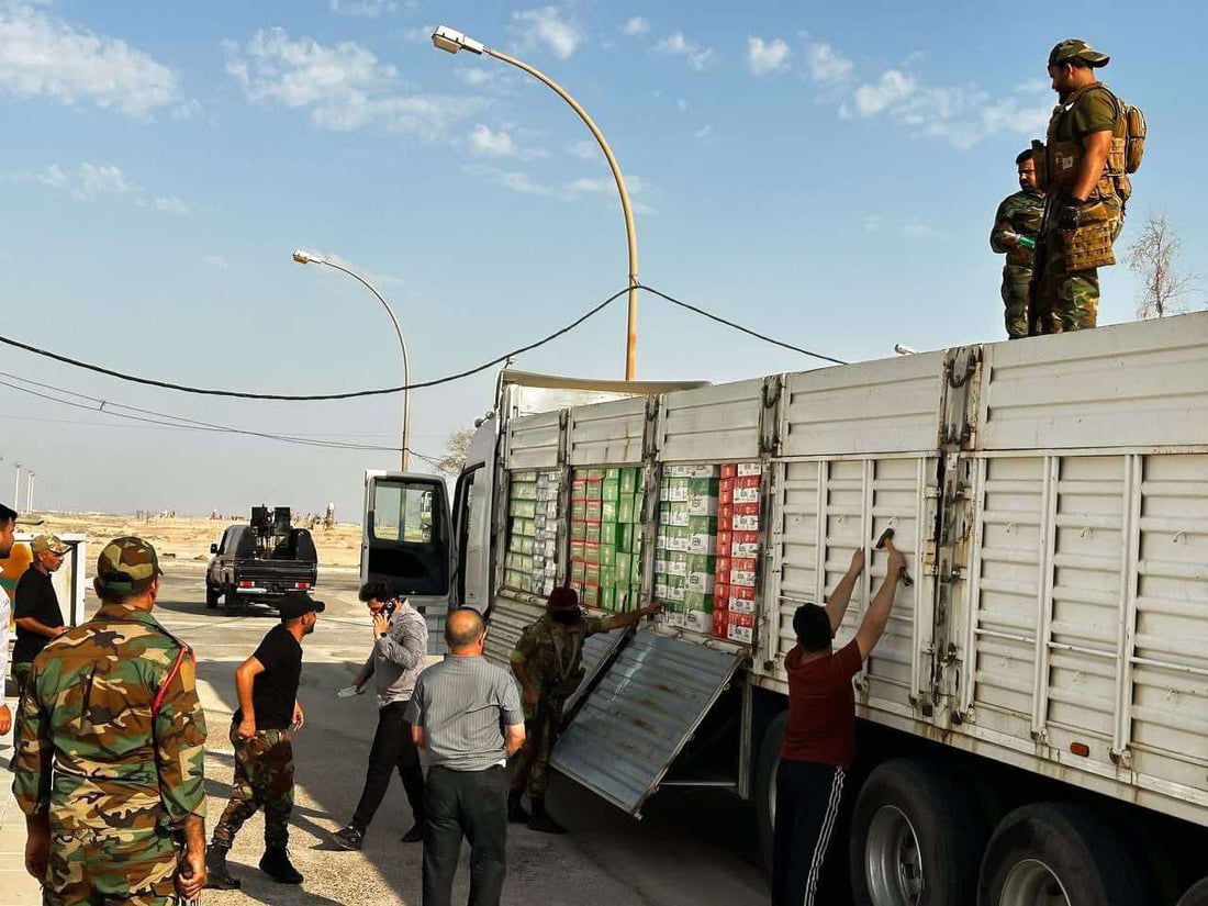 صور: الحشد يصادر أكثر من 2500 كارتون “بيرة” في الأنبار