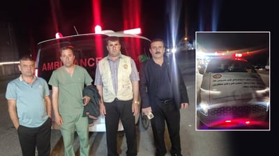 تیمێكی ته‌ندروستى كۆیه‌ له‌گه‌ڵ كه‌سوكارى ئه‌نفالكراوان له‌ باشوورى عێراقن