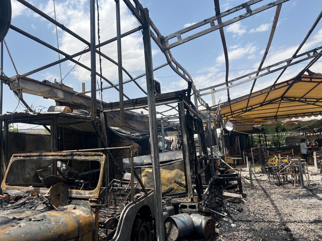 ئاگرەکەى جادەى غەزالى سێ کۆشکى سووتاند