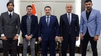 Al-Sudani affirms ongoing support for Iraqi national team during visit