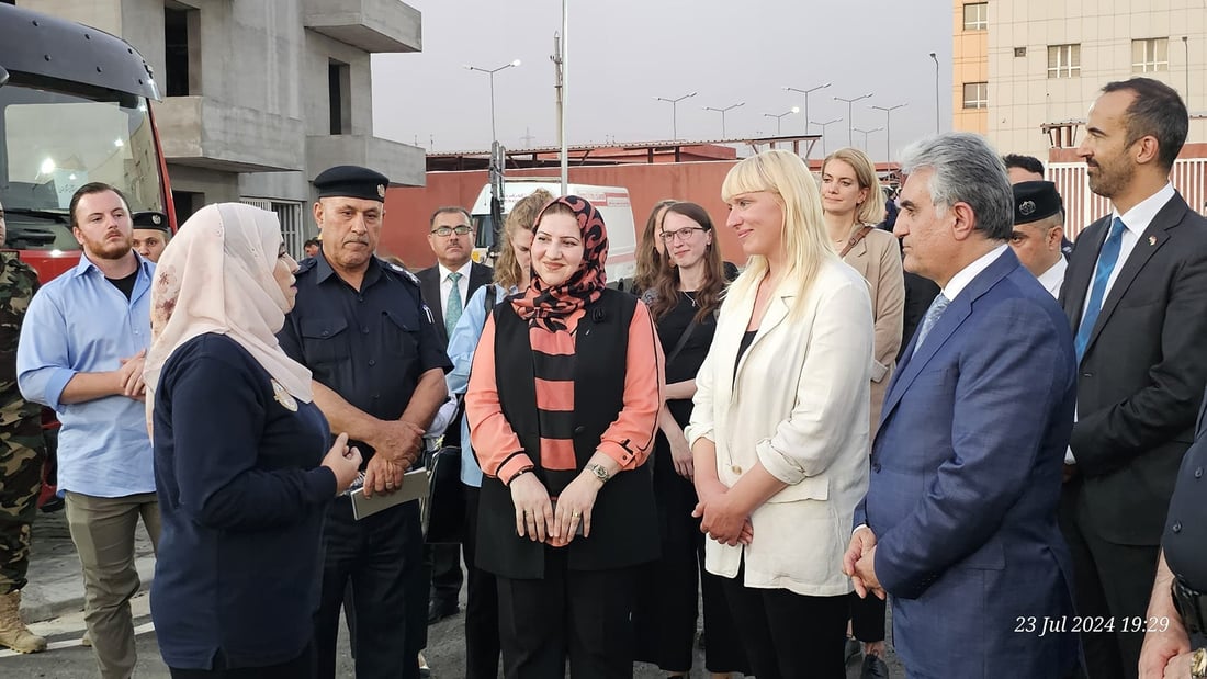 رێكخراوێكی ئەڵمانی پێداویستی بەرگریی شارستانیی هەولێر دابین دەكات