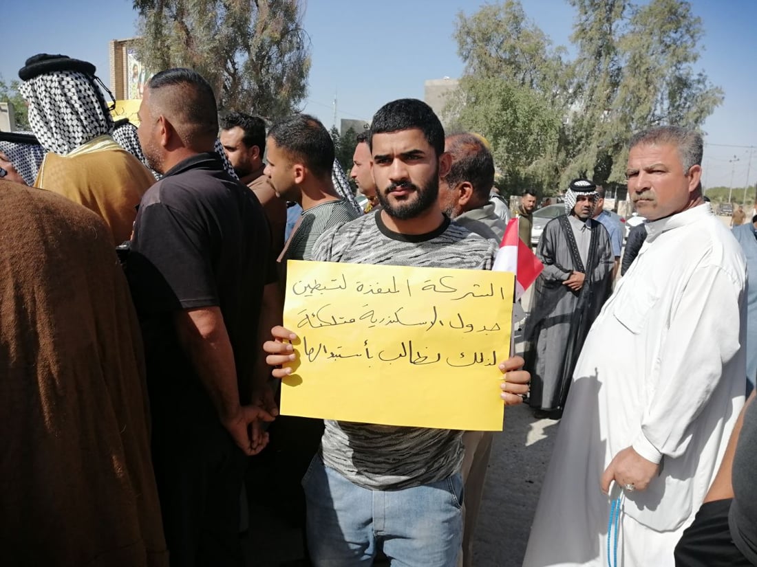 “الجفجافة” لم تزرع منذ موسمين.. تظاهرة لإنعاش نهر الإسكندرية في بابل (صور)