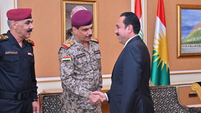 شاندێکی باڵای سەربازی و ئەمنی عێراق گەیشتە هەولێر