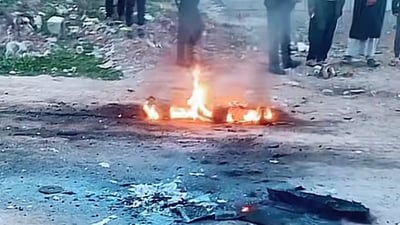 فيديو: سقوط بقايا صاروخ وسط قرية في أربيل