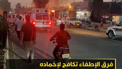فيديو من آلتون كوبري الآن.. حريق كبير قرب محطة الوقود الرئيسية