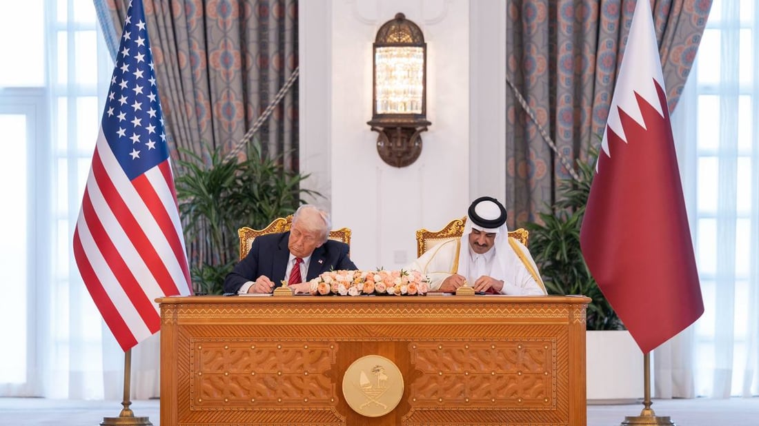 ترامب يبرم صفقة تاريخية مع قطر بقيمة 1.2 تريليون دولار