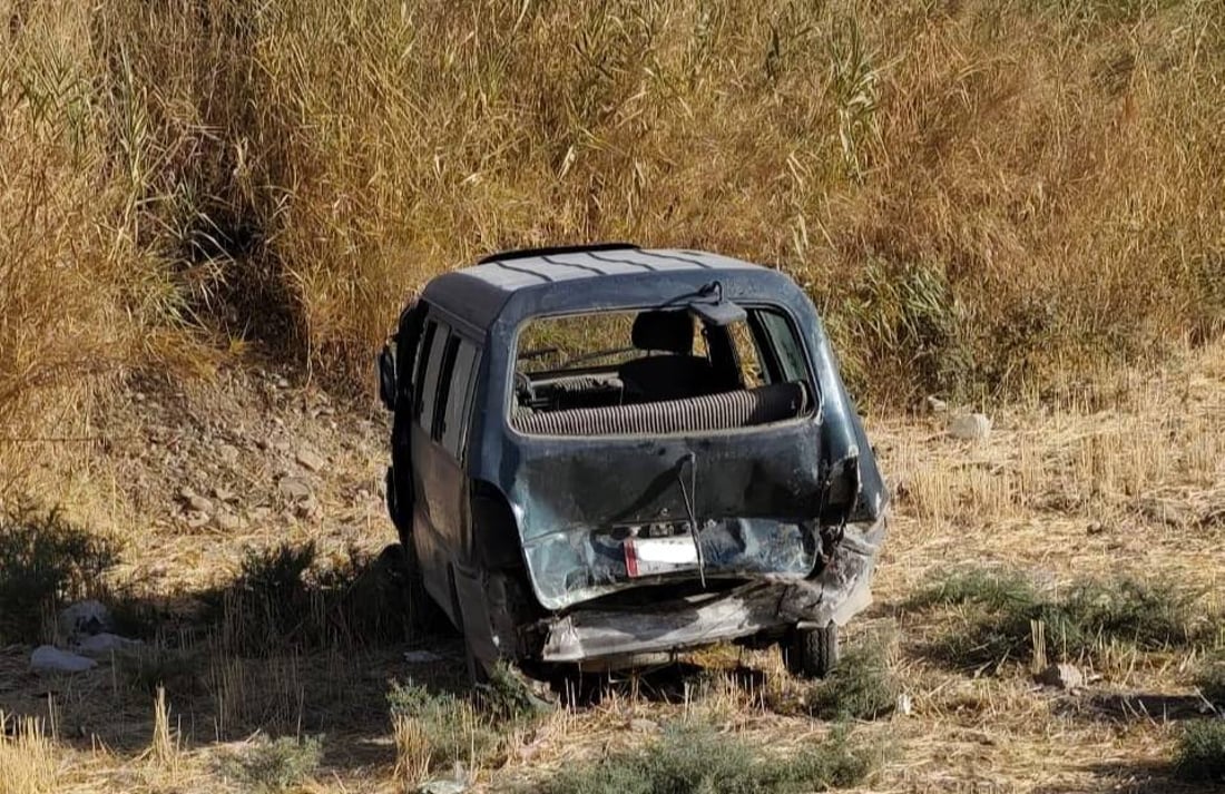 دوو ئۆتۆمبێل پێکیاندادا و پێنج کەس برینداربوون