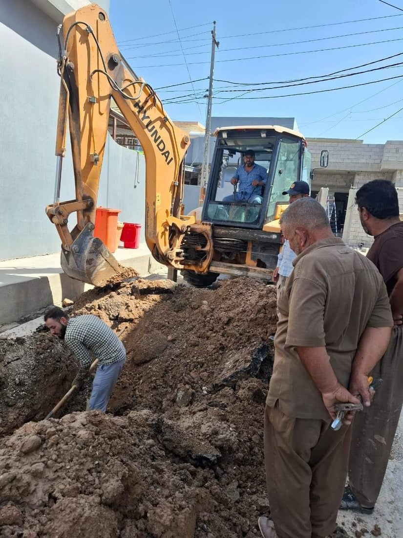 هەڵمەتی بڕینی بۆری ئاوی زیادەڕۆ لەدوزخوماتوو دەستیپێکرد