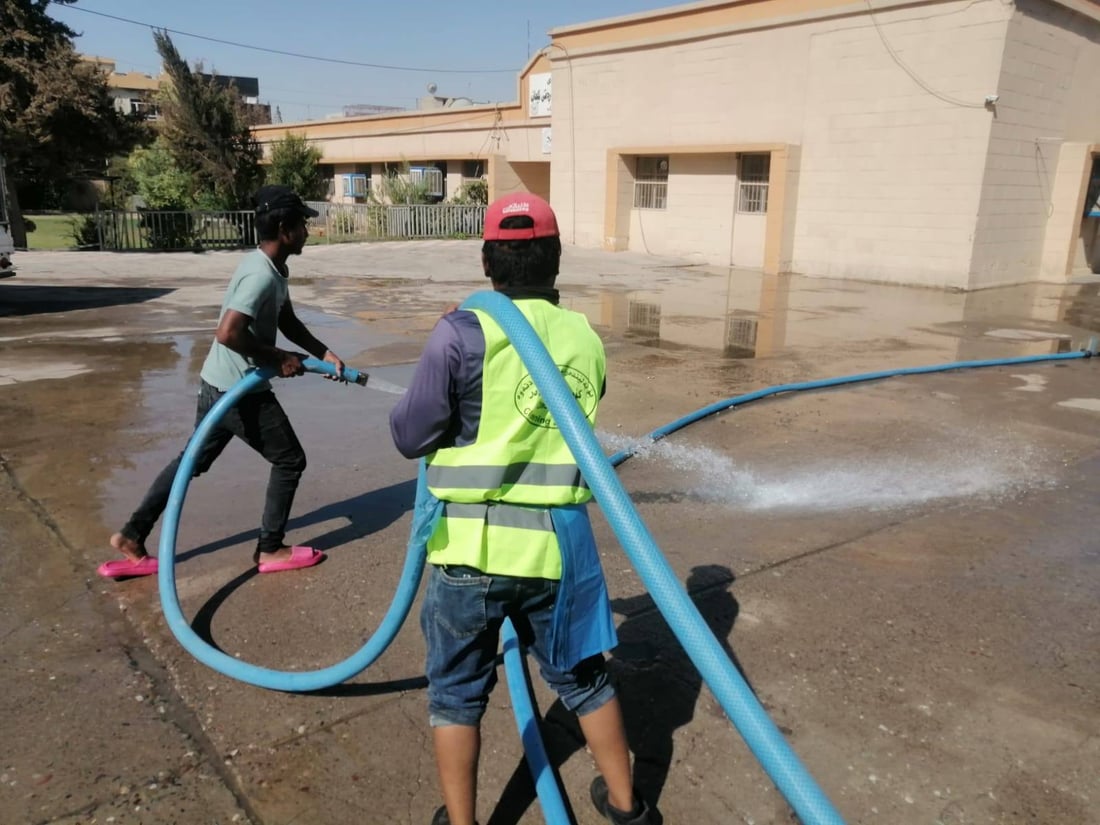 شارەوانیی هەولێر قوتابخانەکان و دایەنگەكان دەشووات