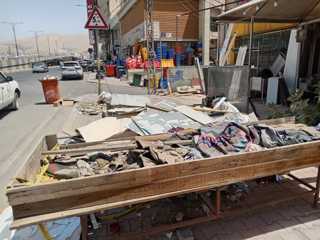 لە سلێمانی لێپرسینەوە لەو كەسانە كرا كە سەرپێچی رێنماییەكانی شارەوانیان كردووە