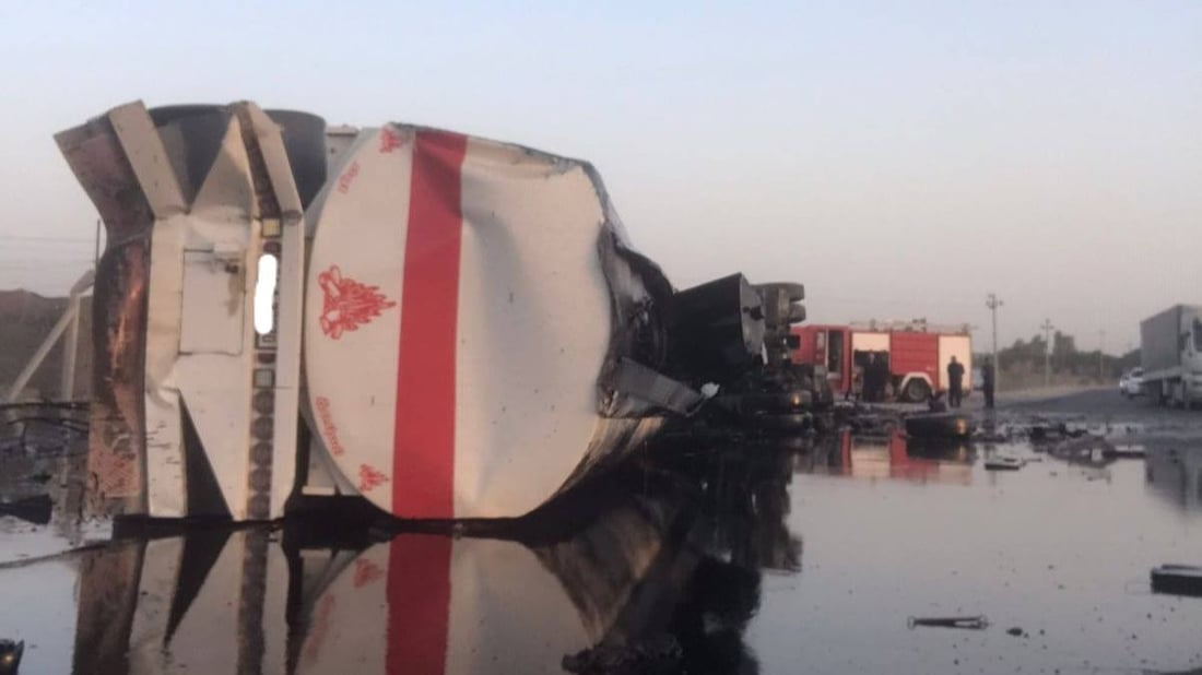 Tanker collision in Garmian kills one, injures another