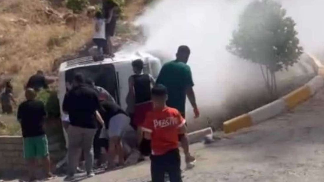 Tourist bus overturns in Duhok’s Geli Sherane
