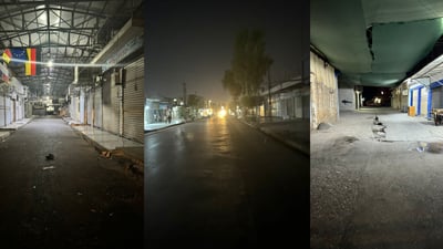 بەم درەنگانی شەوە مێزەکانی بازاڕی شێخەڵا لابران