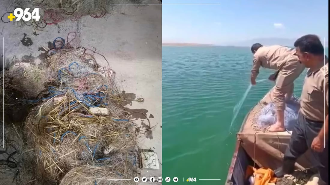 لماذا لا تنتظرون حتى الجمعة؟ شرطة السليمانية تعتقل صيادين وتعيد أسماكهم إلى دوكان