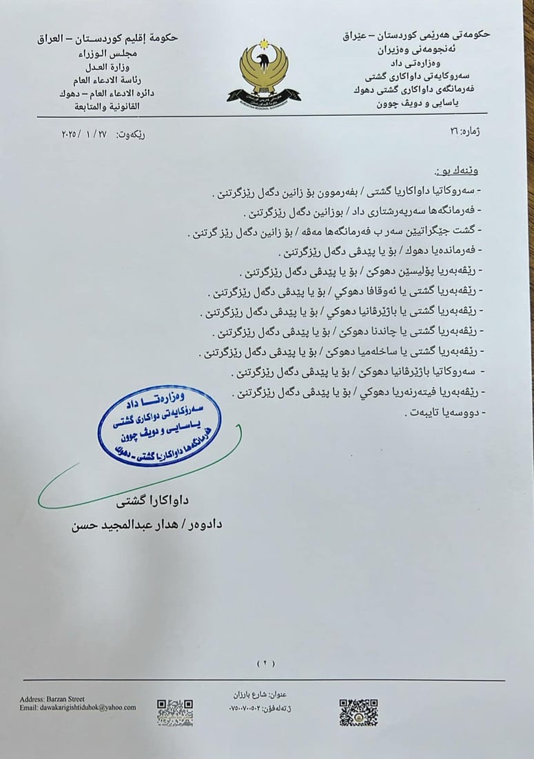 کۆنتڕۆڵکردنی سەگی بێلانە لە دهۆک داواکاری گشتی هێنایە سەرخەت