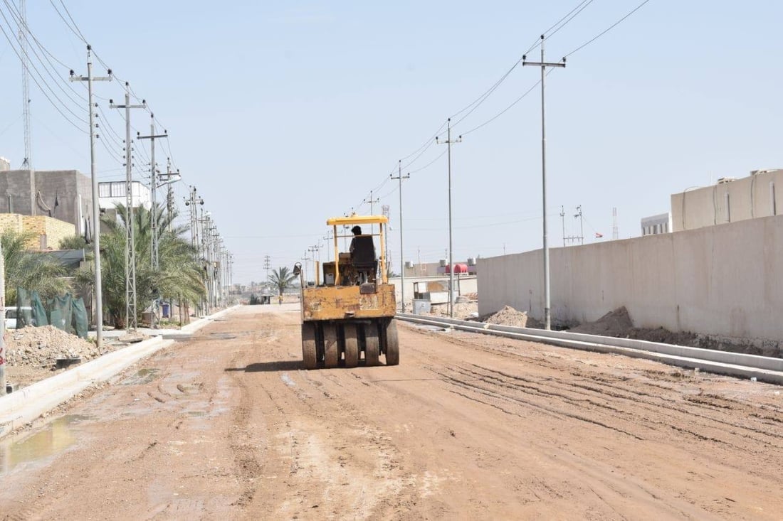 صور من مشروع قضاء “الصادق” في البصرة.. 38 مليار دينار للمجاري والتبليط